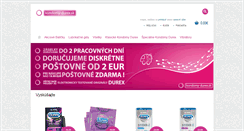 Desktop Screenshot of kondomy-durex.sk