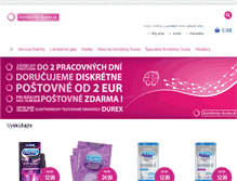 Tablet Screenshot of kondomy-durex.sk